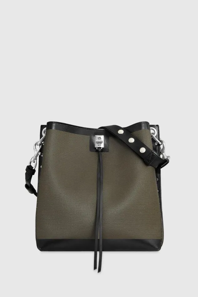Handbags Shoulder Bags Rebecca Minkoff Darren Shoulder Bag Militarysilver