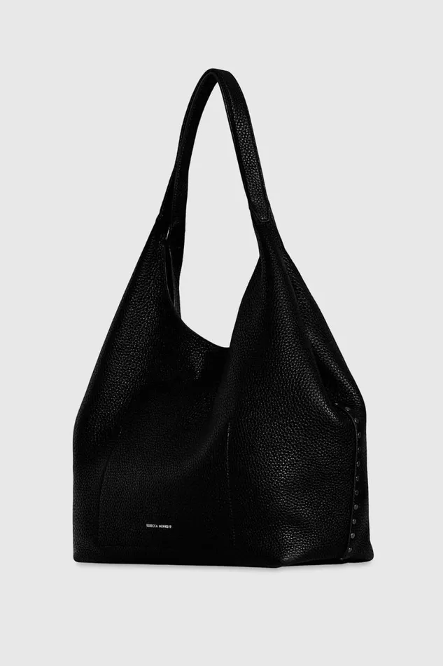 Handbags Shoulder Bags Rebecca Minkoff Darren Signature Carryall Blackblack Shellac