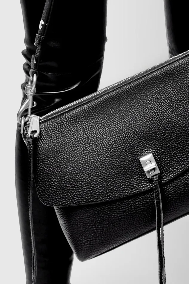 Handbags Shoulder Bags Rebecca Minkoff Darren Top Zip Shoulder Bag Blackblack Shellac Handbags Shoulder Bags Rebecca Minkoff Darren Top Zip Shoulder Bag Blackblack Shellac