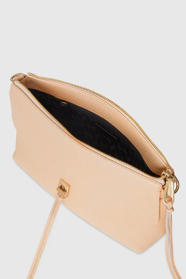 Handbags Shoulder Bags Rebecca Minkoff Darren Top Zip Shoulder Bag Nude