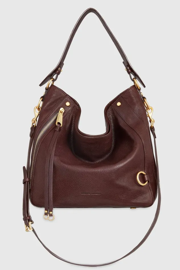 Handbags Shoulder Bags Rebecca Minkoff MAB Hobo Cigaroantique Brass