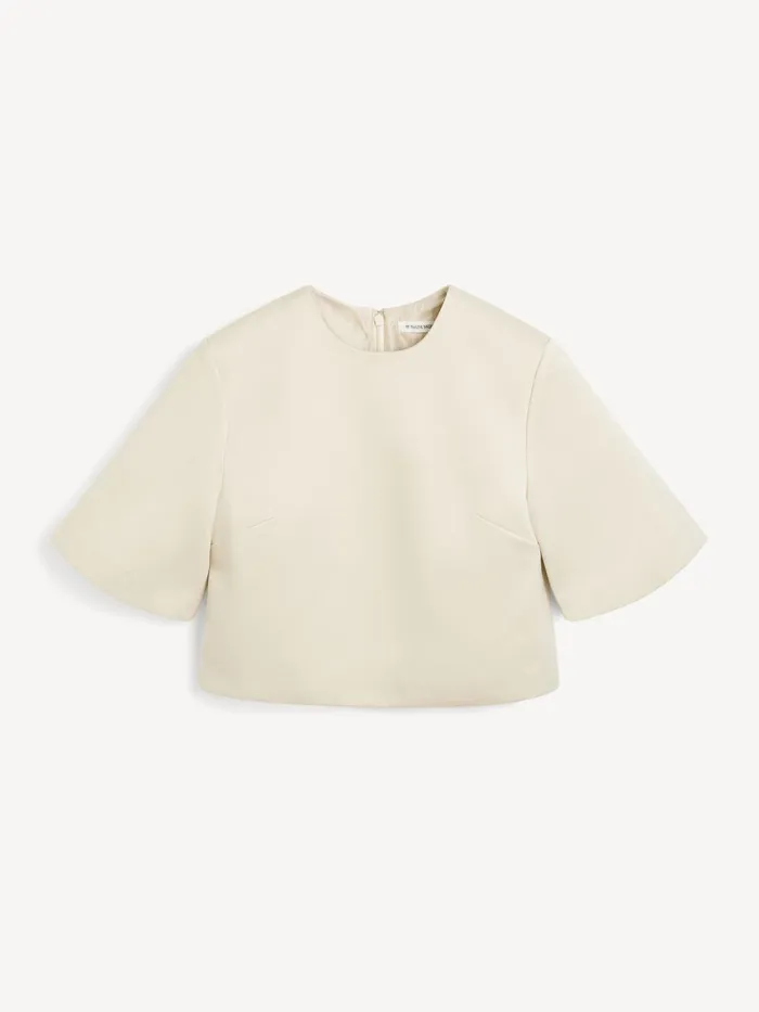Hania Top Oyster Gray Women By Malene Birger Tops and Blouses