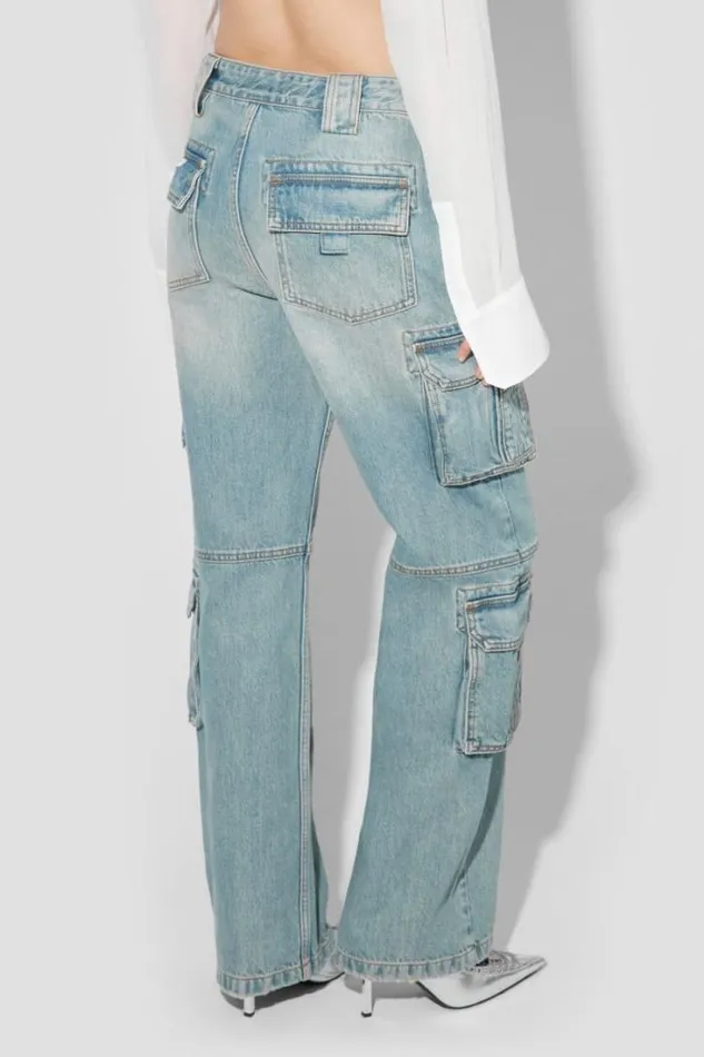 Harness Cargo Trousers Blue Women MISBHV Trousers