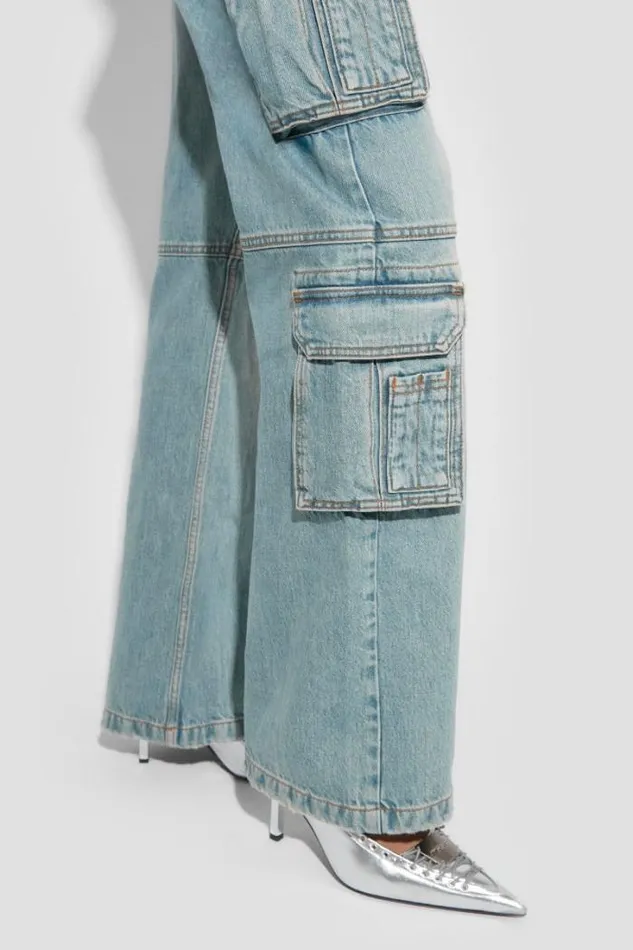 Harness Cargo Trousers Blue Women MISBHV Trousers
