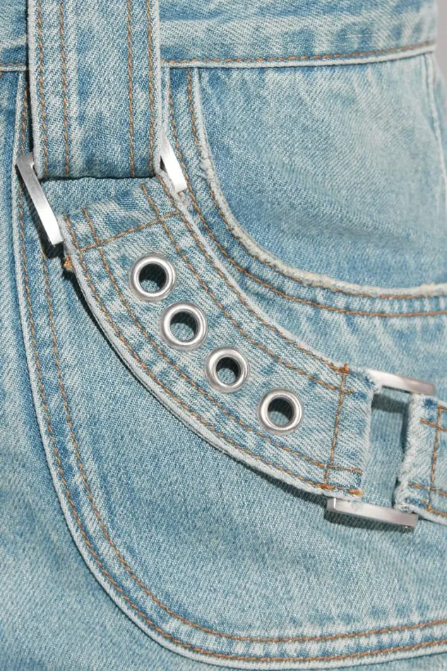 Harness Cargo Trousers Blue Women MISBHV Trousers