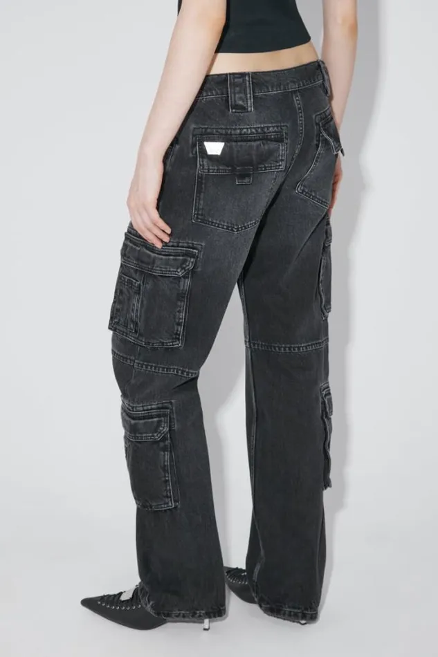 Harness Strap Cargo Trousers Black Women MISBHV Trousers