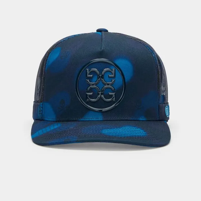 Hats MenWomen GFORE ICON BLUR CAMO COTTON TWILL TRUCKER HAT Twilight