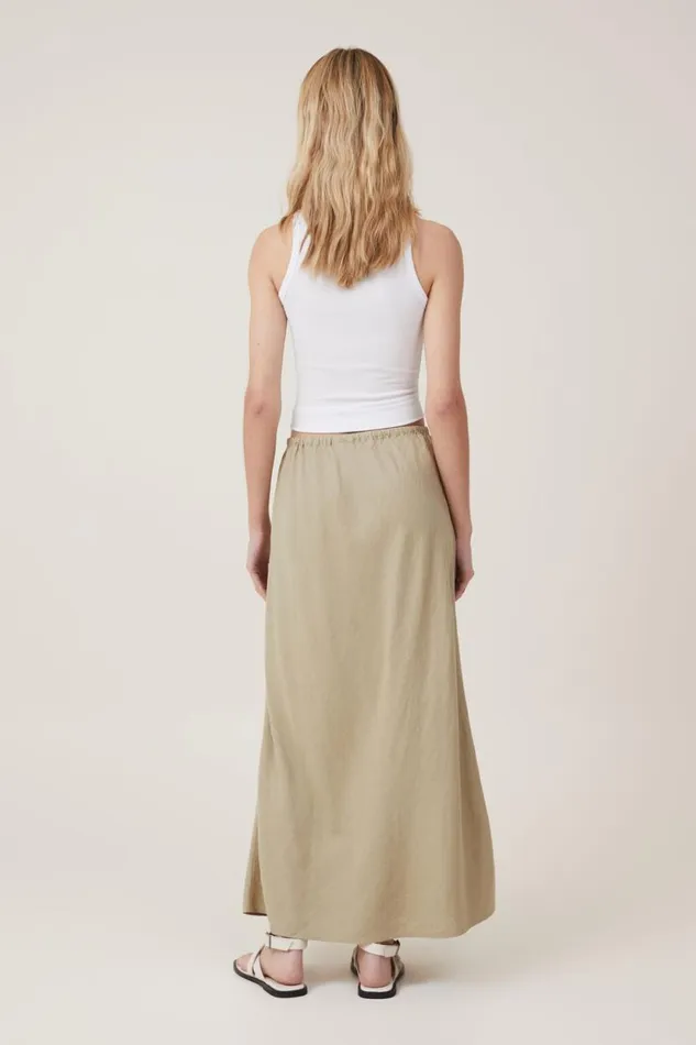 Haven Maxi Slip Skirt Desert Sage Women Cotton On Skirts
