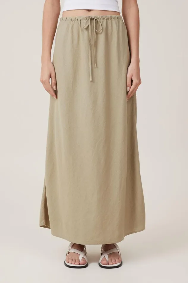 Haven Maxi Slip Skirt Desert Sage Women Cotton On Skirts