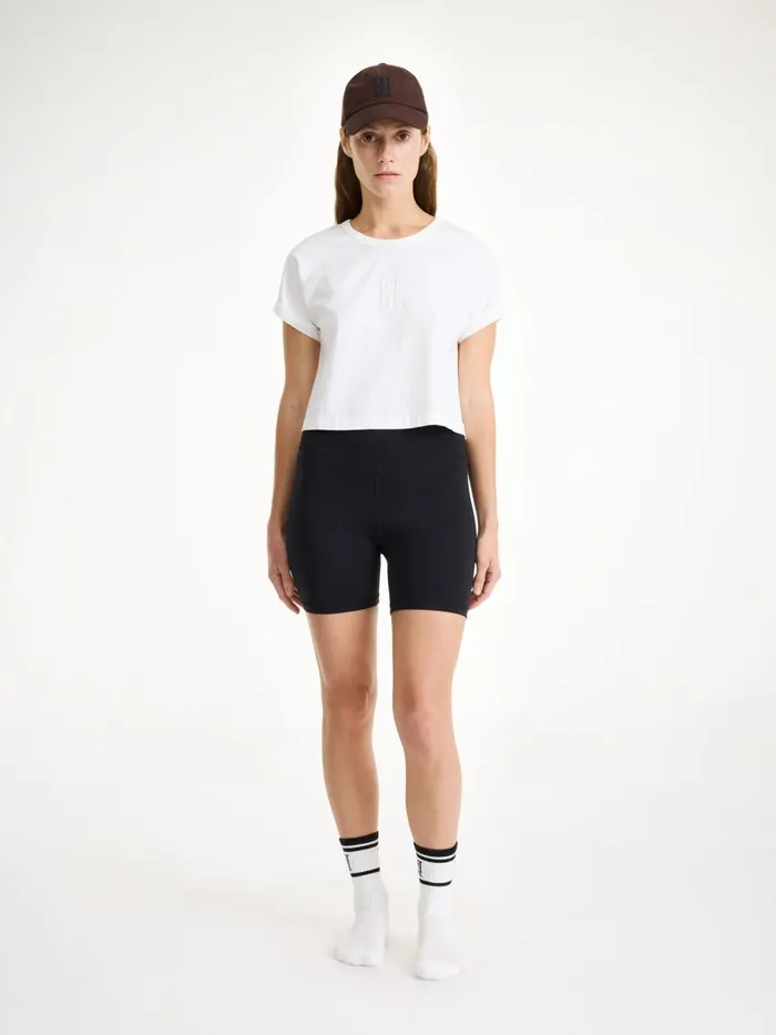 Hedalia Organic Cotton TShirt Soft White Women By Malene Birger Athleisure Wear