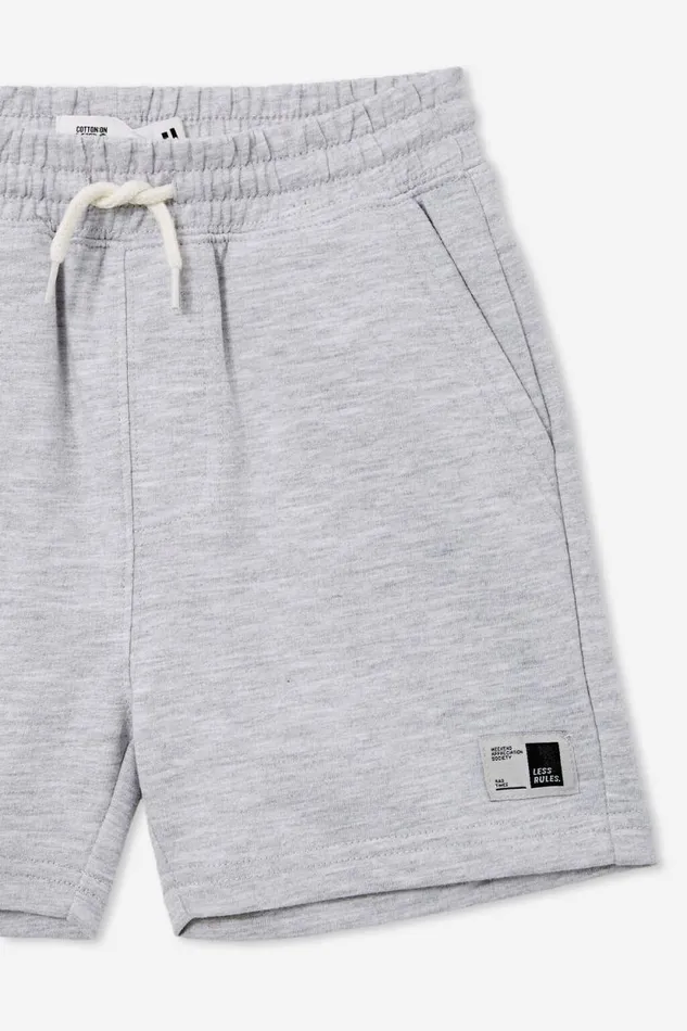 Henry Slouch Short Fog Grey Marle Core Boys Cotton On Shorts
