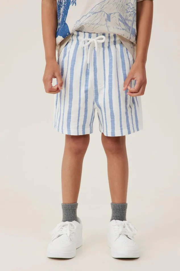 Henry Slouch Short Vanilladusty Blue Stripe Boys Cotton On Shorts