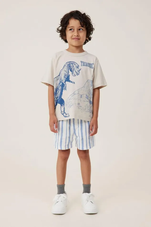 Henry Slouch Short Vanilladusty Blue Stripe Boys Cotton On Shorts Henry Slouch Short Vanilladusty Blue Stripe Boys Cotton On Shorts