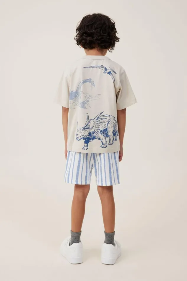 Henry Slouch Short Vanilladusty Blue Stripe Boys Cotton On Shorts Henry Slouch Short Vanilladusty Blue Stripe Boys Cotton On Shorts