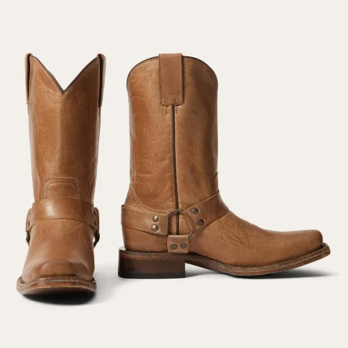 Heritage Harness Boots Burnished Tan Men Stetson Western