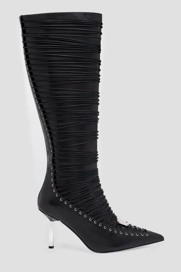 High Heel Anastazja Knee High Boot Black Women MISBHV Boots