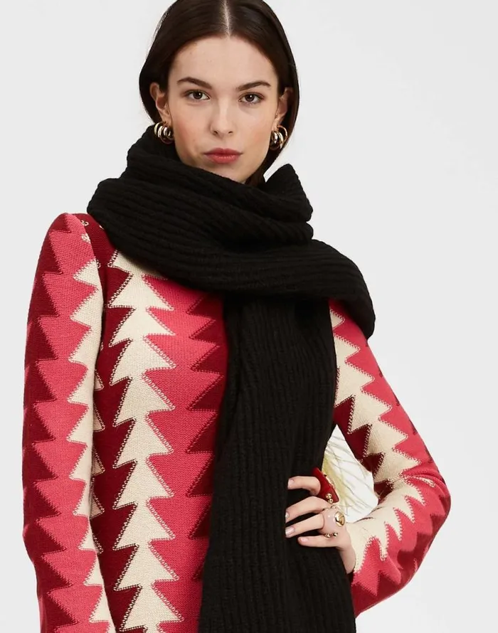 High Kick Scarf Anthracite Women La Double J Foulards and Scarves High Kick Scarf Anthracite Women La Double J Foulards and Scarves