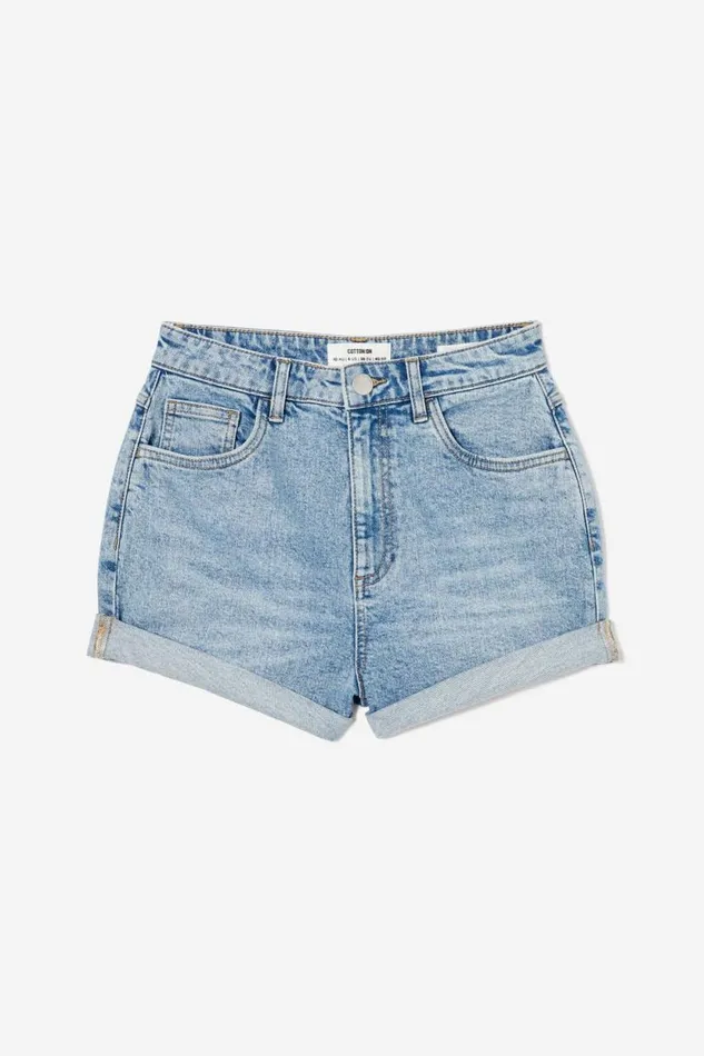 High Rise Classic Stretch Denim Short Bells Blue Women Cotton On Shorts High Rise Classic Stretch Denim Short Bells Blue Women Cotton On Shorts