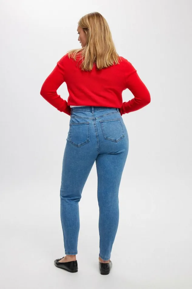 High Rise Skinny Jean Sea Blue Women Cotton On Jeans High Rise Skinny Jean Sea Blue Women Cotton On Jeans