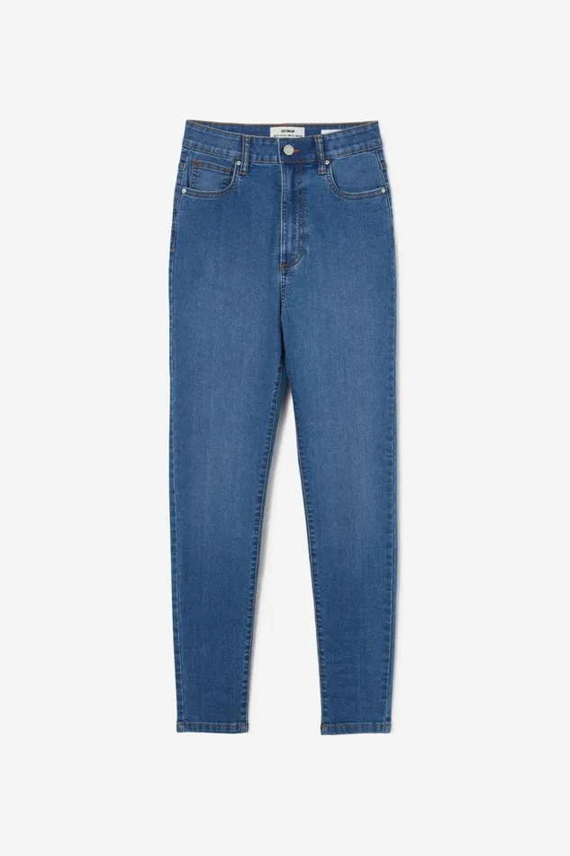 High Rise Skinny Jean Sea Blue Women Cotton On Jeans High Rise Skinny Jean Sea Blue Women Cotton On Jeans