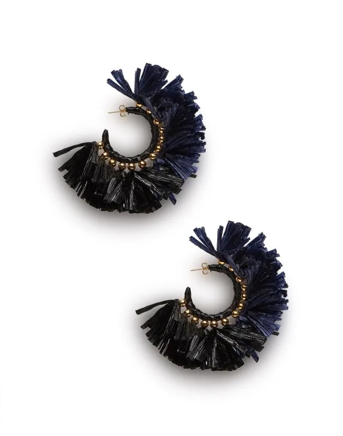 Hoop Earrings Multicolor Blunero Women La Double J Jewelry