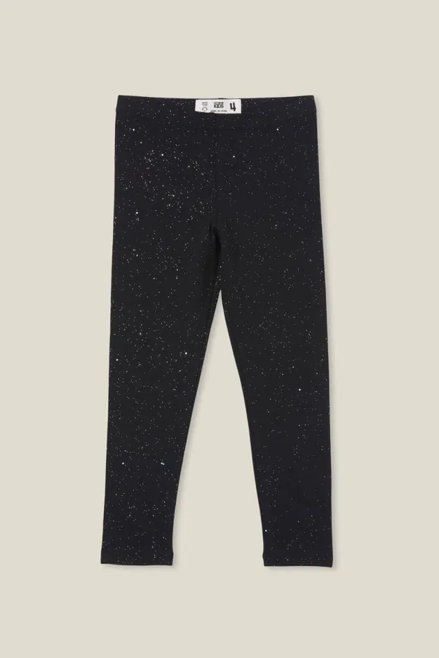 Huggie Tights Black Holographic Speckle Girls Cotton On Leggings Pants and Jeans Huggie Tights Black Holographic Speckle Girls Cotton On Leggings Pants and Jeans