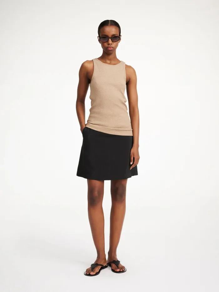 Isabele Mini Skirt Black Women By Malene Birger Skirts