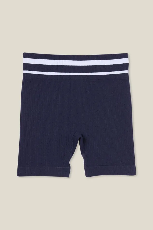 Isla Seamfree Bike Short In The Navywhite Stripe Girls Cotton On Shorts Skirts and Playsuits Isla Seamfree Bike Short In The Navywhite Stripe Girls Cotton On Shorts Skirts and Playsuits
