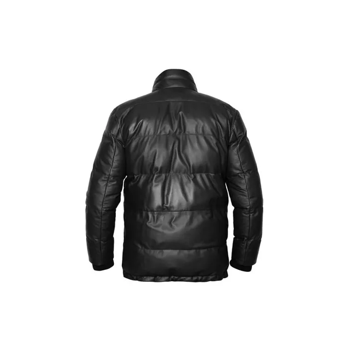 Jacket Men Moreschi Black Leather Jacket