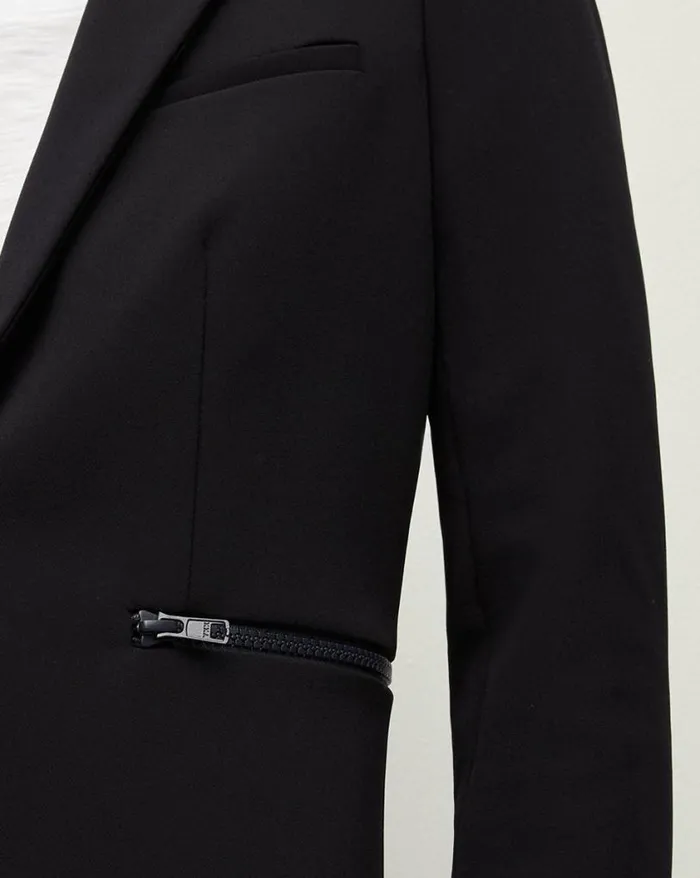 Jackets and Outerwear ShopJackets Veronica Beard Scuba Schoolboy Dickey Jacket Navy
