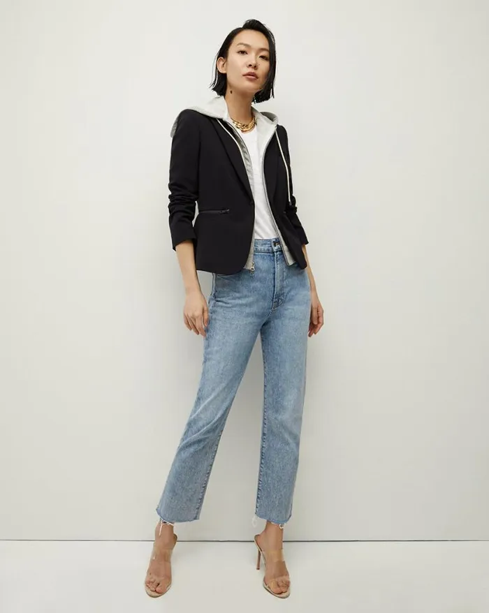 Jackets and Outerwear ShopJackets Veronica Beard Scuba Schoolboy Dickey Jacket Navy