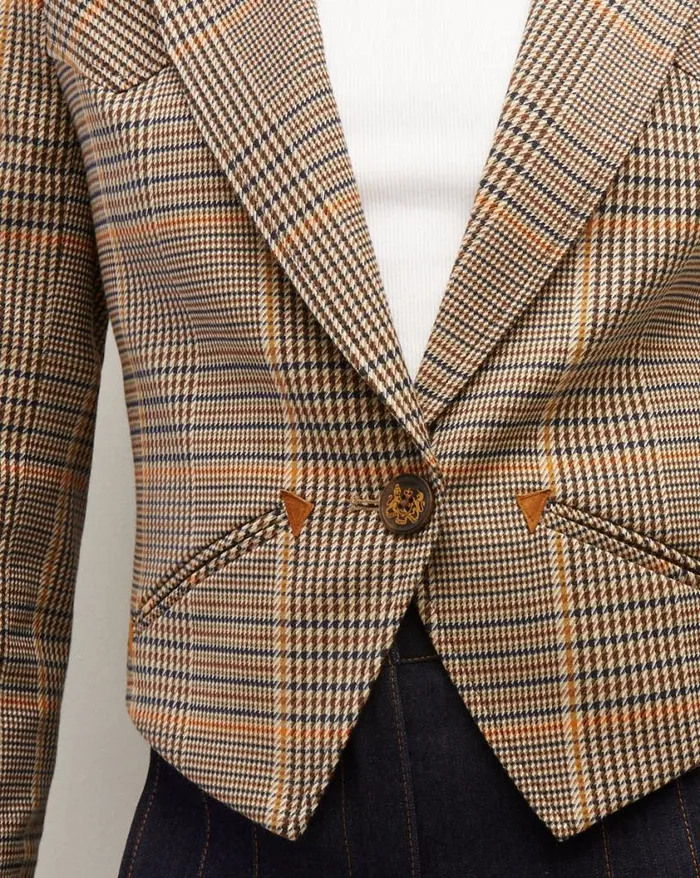 Jackets and Outerwear Shop Veronica Beard Donelson Plaid Jacket Multi
