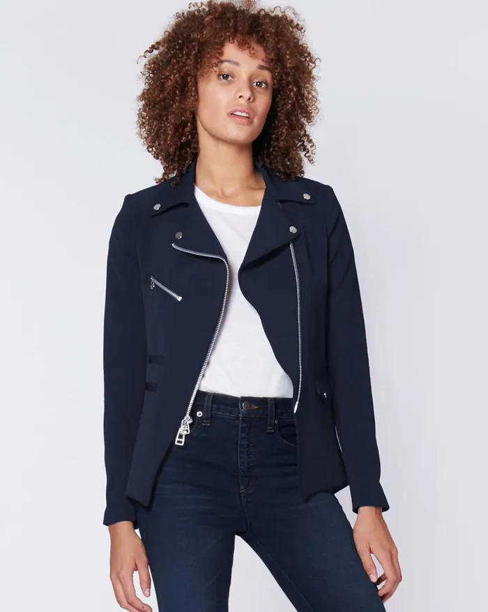 Jackets and Outerwear Shop Veronica Beard Scuba Hadley Jacket Black