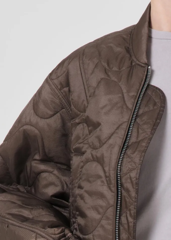 Jackets and Outerwear Women Agolde Shoreditch Ski Club X AGOLDE Iona Quilted Jacket In Taupe