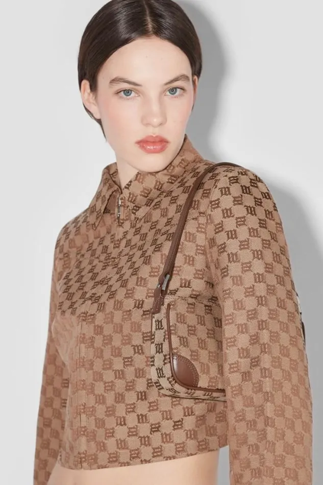 Jacquard Monogram 90S Bag Mini Biscotto Women MISBHV Bags