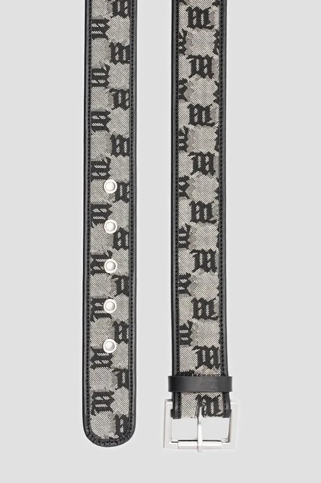 Jacquard Monogram Canvas Belt Multicolor WomenMen MISBHV Belts