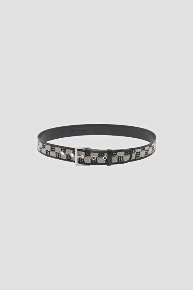 Jacquard Monogram Canvas Belt Multicolor WomenMen MISBHV Belts