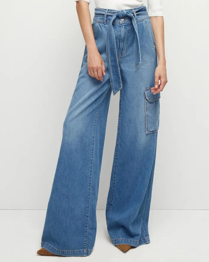 Jeans Shop Veronica Beard Belisa Cargo Jean Bright Lakeshore