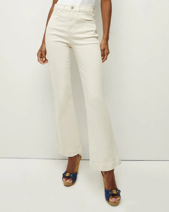 Jeans Shop Veronica Beard Carson KickFlare Jean Ecru
