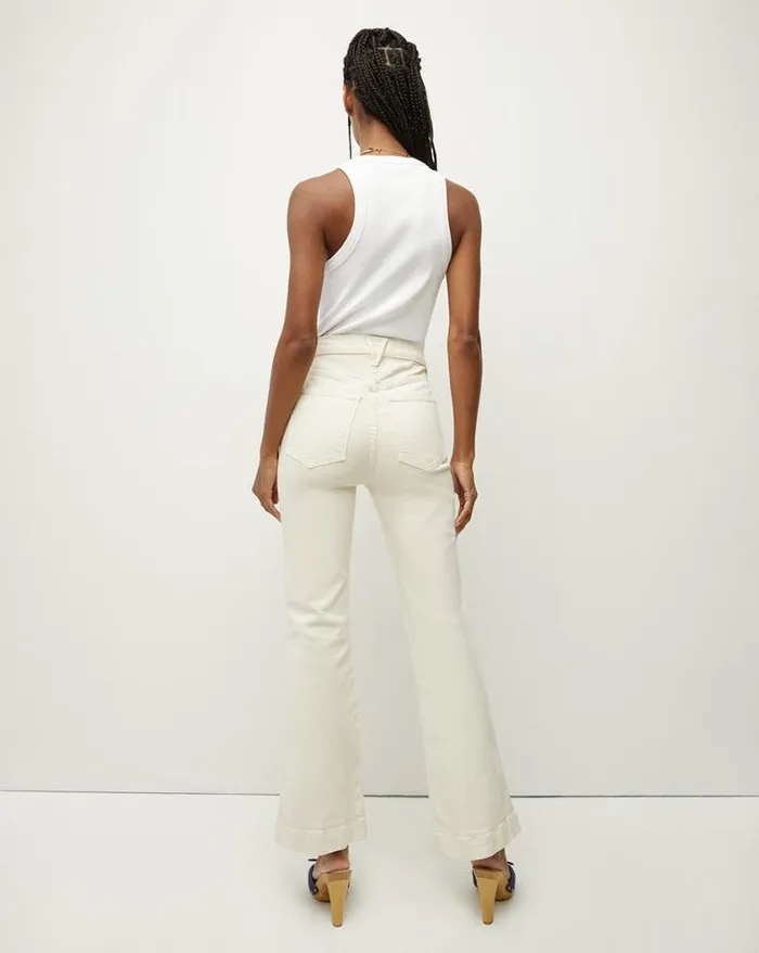 Jeans Shop Veronica Beard Carson KickFlare Jean Ecru