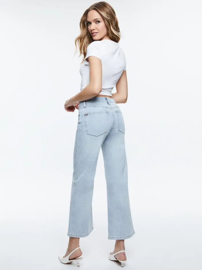 Jeans Women Alice Olivia ROXIE KICK FLARE JEAN Brooklyn Blue
