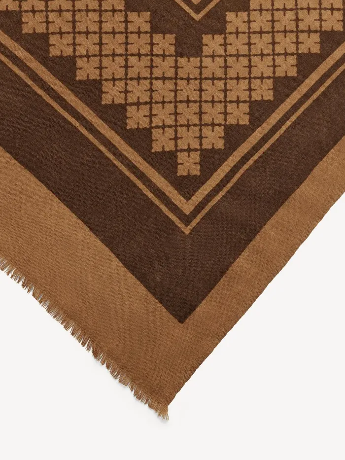 Julee Wool Scarf Bison Women By Malene Birger Scarves
