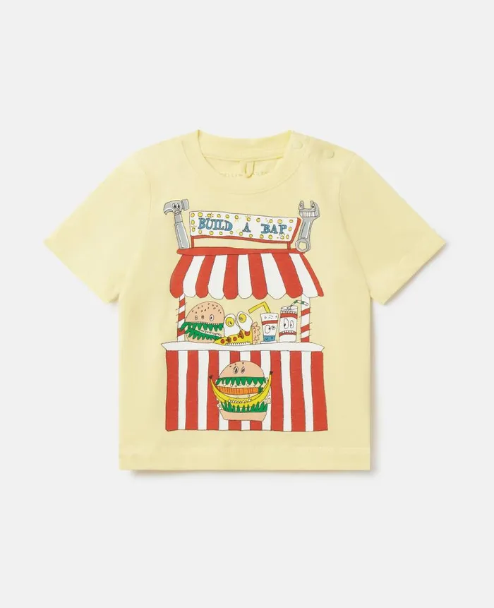 Kids Baby Boys Stella McCartney 039Build A Bap039 Stall TShirt Light Yellow