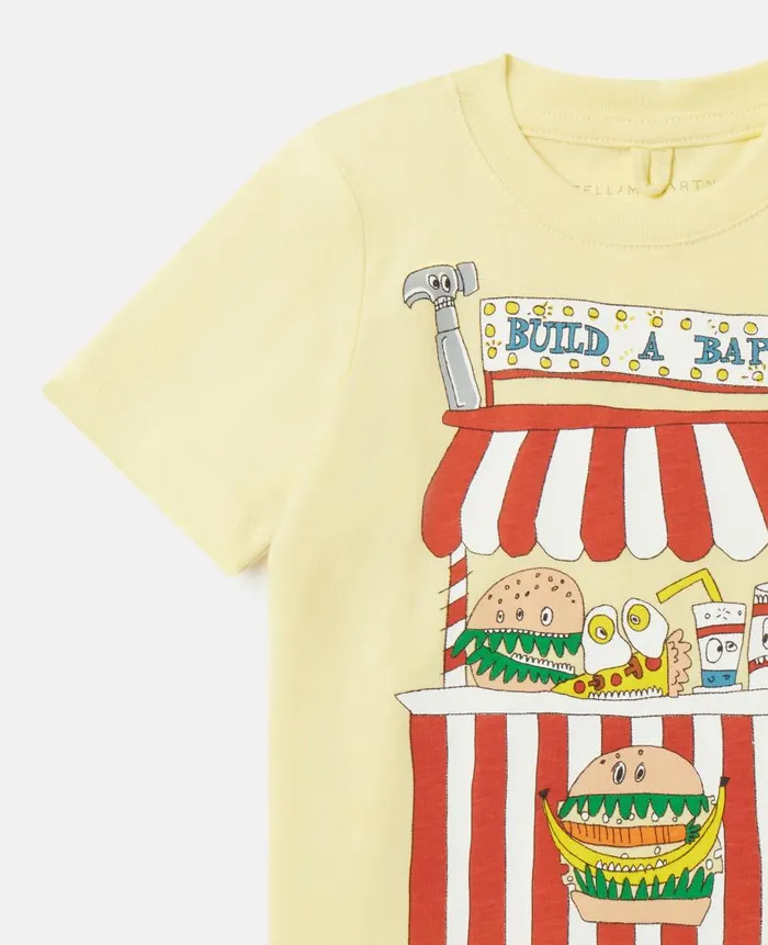 Kids Baby Boys Stella McCartney 039Build A Bap039 Stall TShirt Light Yellow