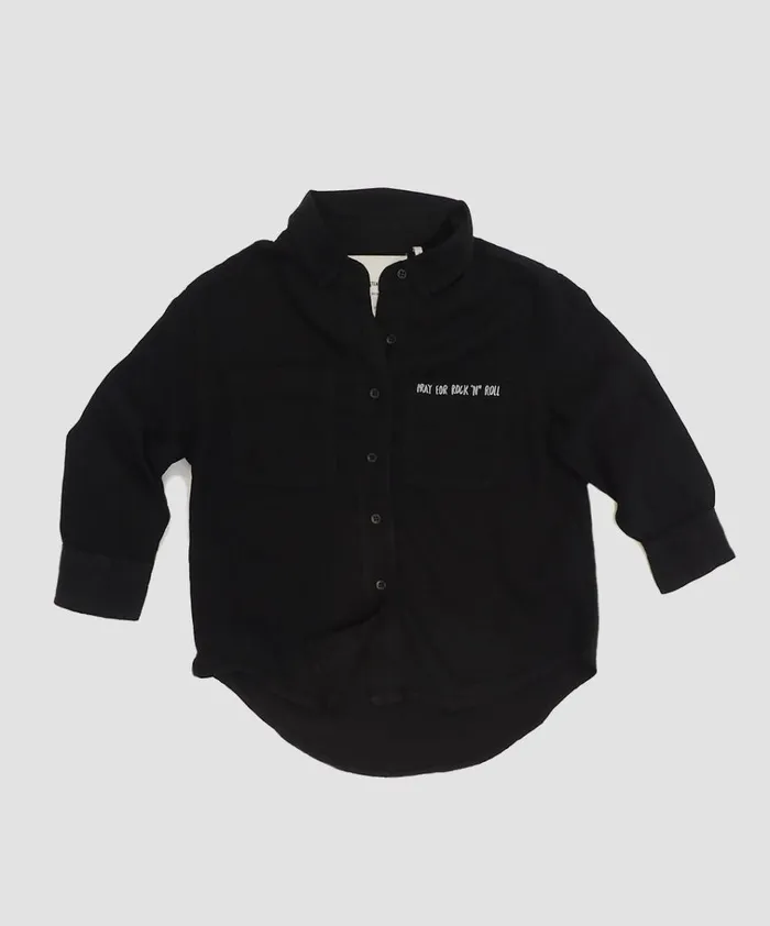 KIDS BLACK SOHO TENCEL SHIRT WomenKids One Teaspoon Denim Tops