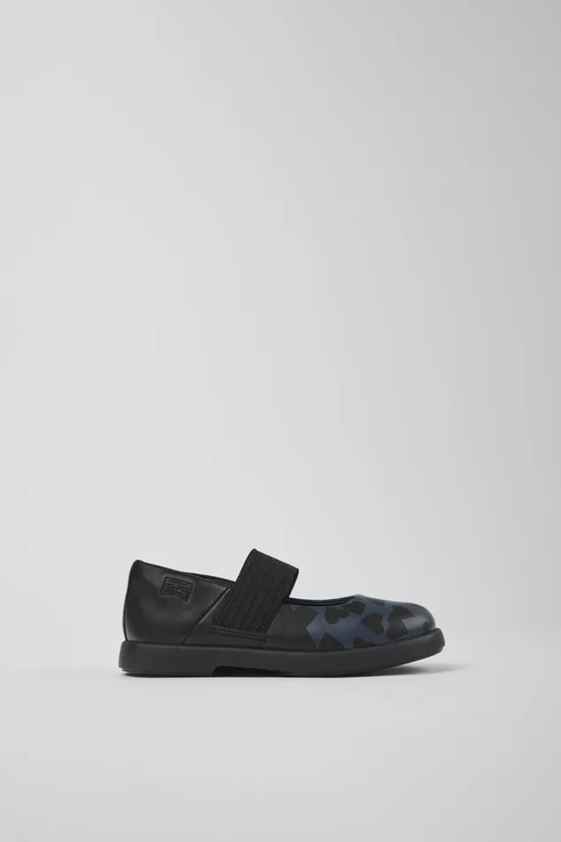 Kids Camper Ballerinas Twins Black Leather Mary Jane Shoes For Kids Kids Camper Ballerinas Twins Black Leather Mary Jane Shoes For Kids