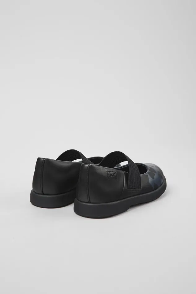 Kids Camper Ballerinas Twins Black Leather Mary Jane Shoes For Kids Kids Camper Ballerinas Twins Black Leather Mary Jane Shoes For Kids