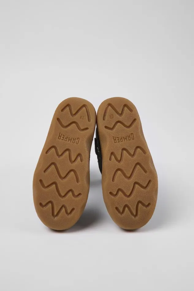 Kids Camper Boots Kiddo Black Nubuck Boots For Kids