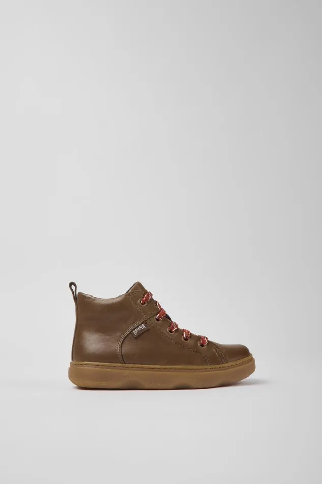 Kids Camper Boots Kiddo Brown Leather Ankle Boots For Kids Kids Camper Boots Kiddo Brown Leather Ankle Boots For Kids