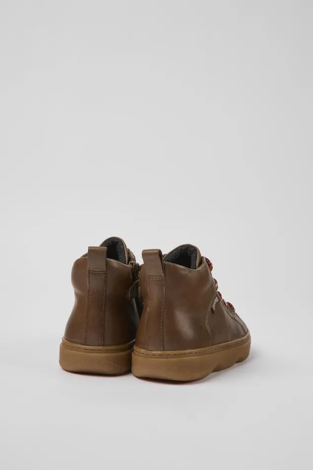 Kids Camper Boots Kiddo Brown Leather Ankle Boots For Kids Kids Camper Boots Kiddo Brown Leather Ankle Boots For Kids